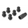 Zwarte Anti-diefstal bouten (5 stuks) voor wielen Jeep JL/JT